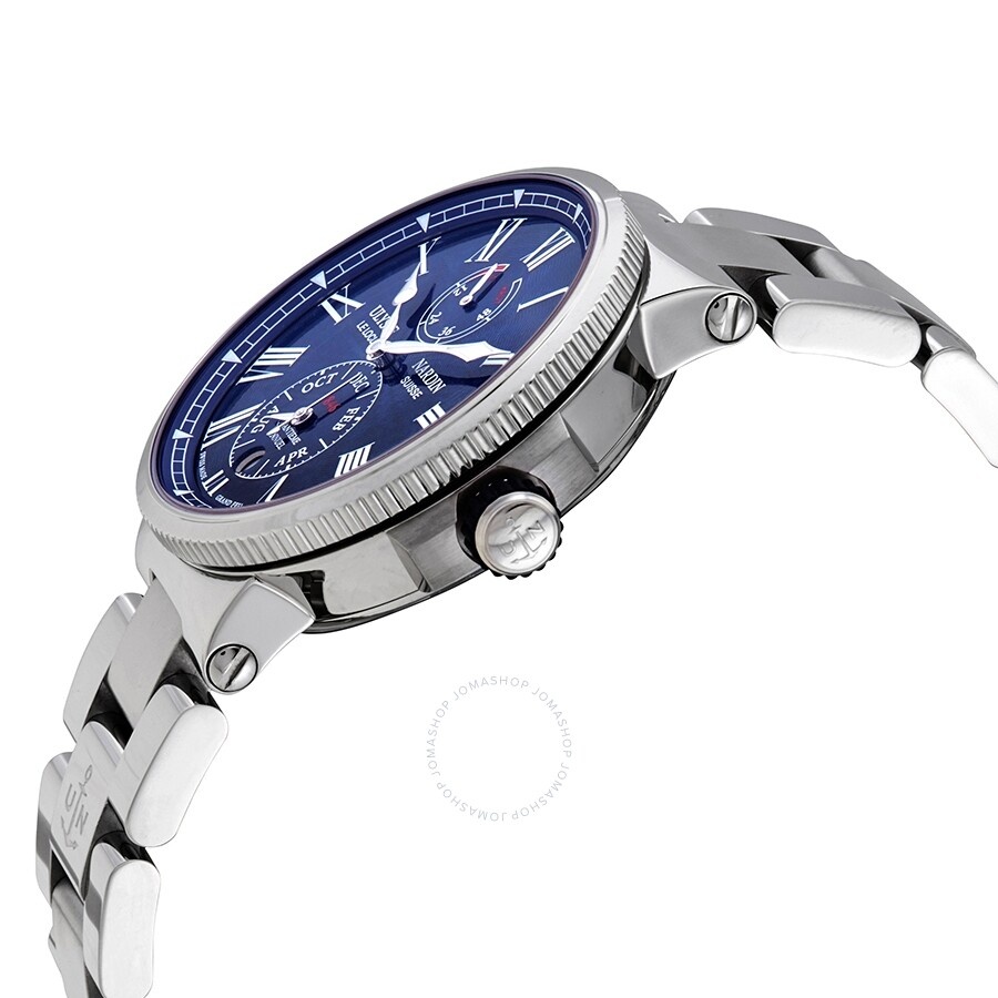 Ulysse Nardin Marine Chronometer Annual Calendar Automatic Blue Dial Men's Watch 1133-210-7M/E3 - 2