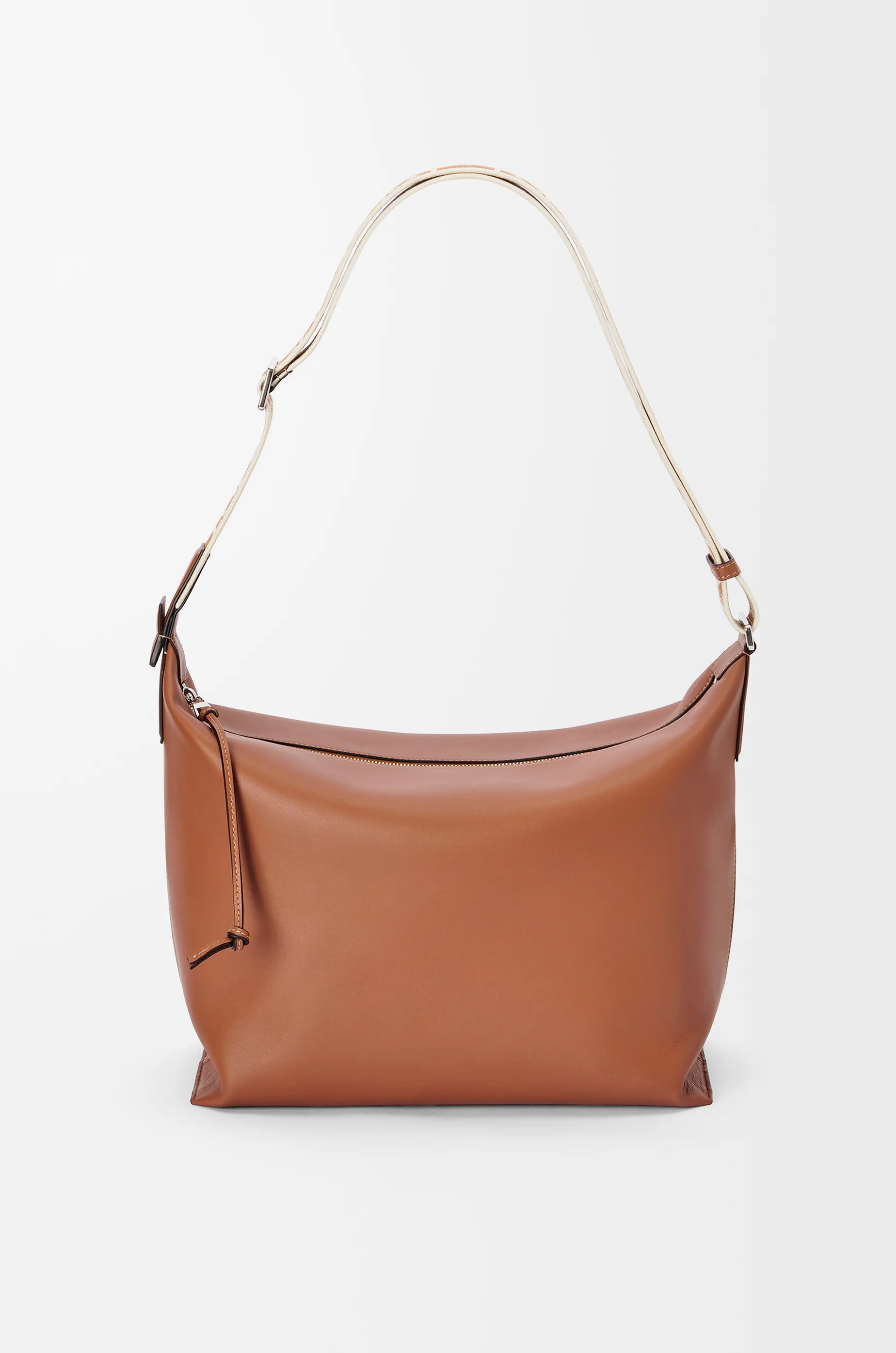 Cubi Crossbody bag in supple smooth calfskin and jacquard - 1