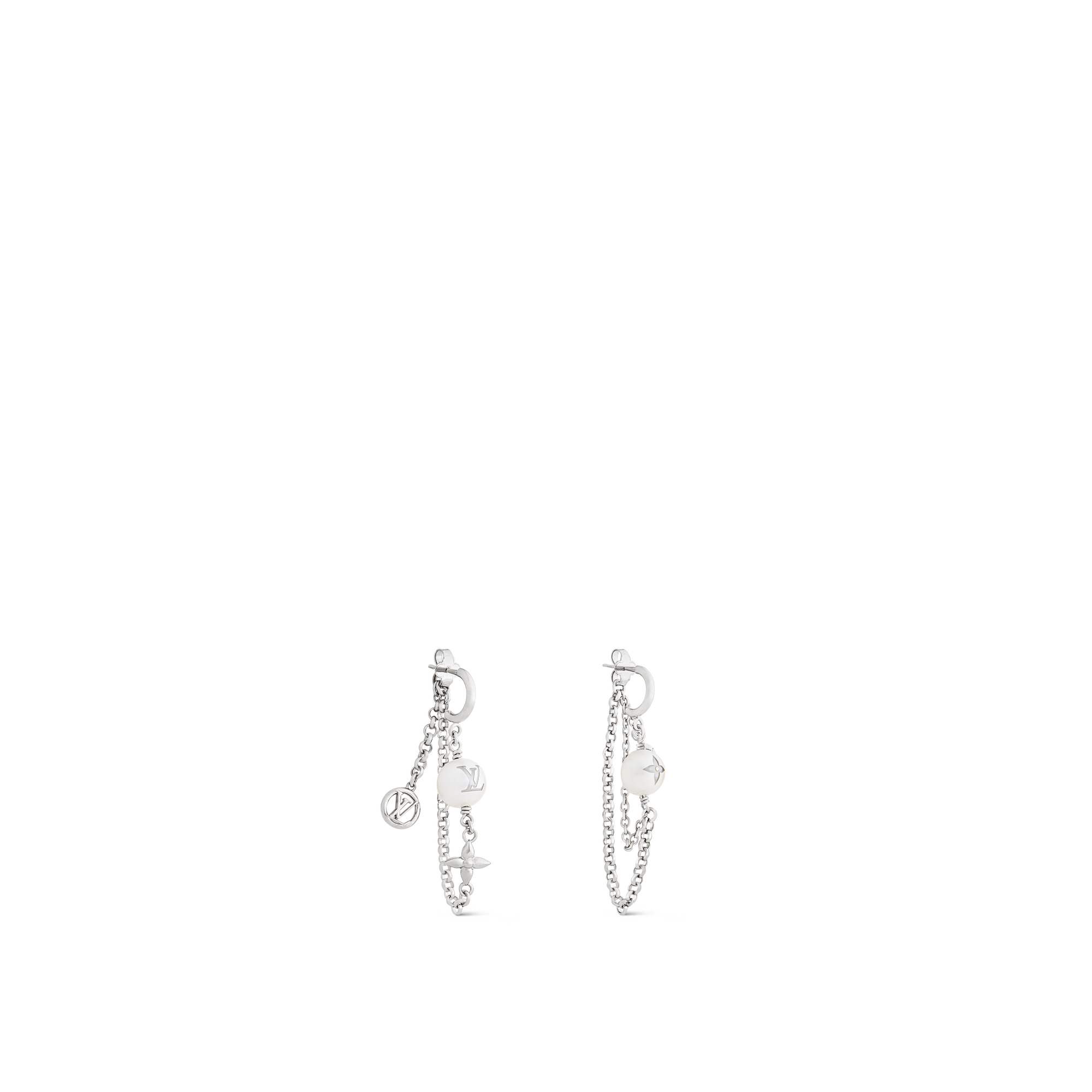 LV Mix Chains Earrings - 2