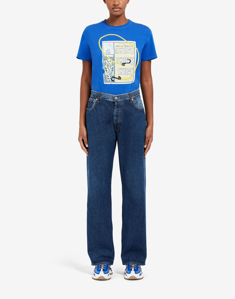 Maison Margiela Denim slip technique' oversized jeans outlook