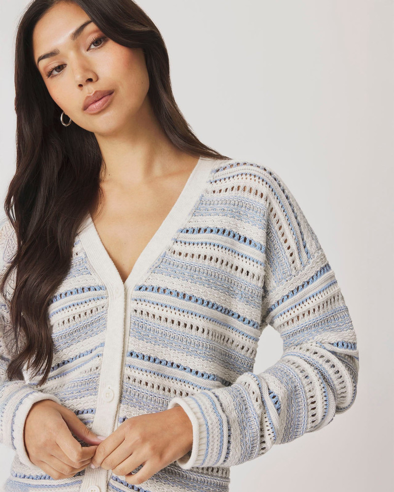 Splendid Addison Striped Cardigan outlook
