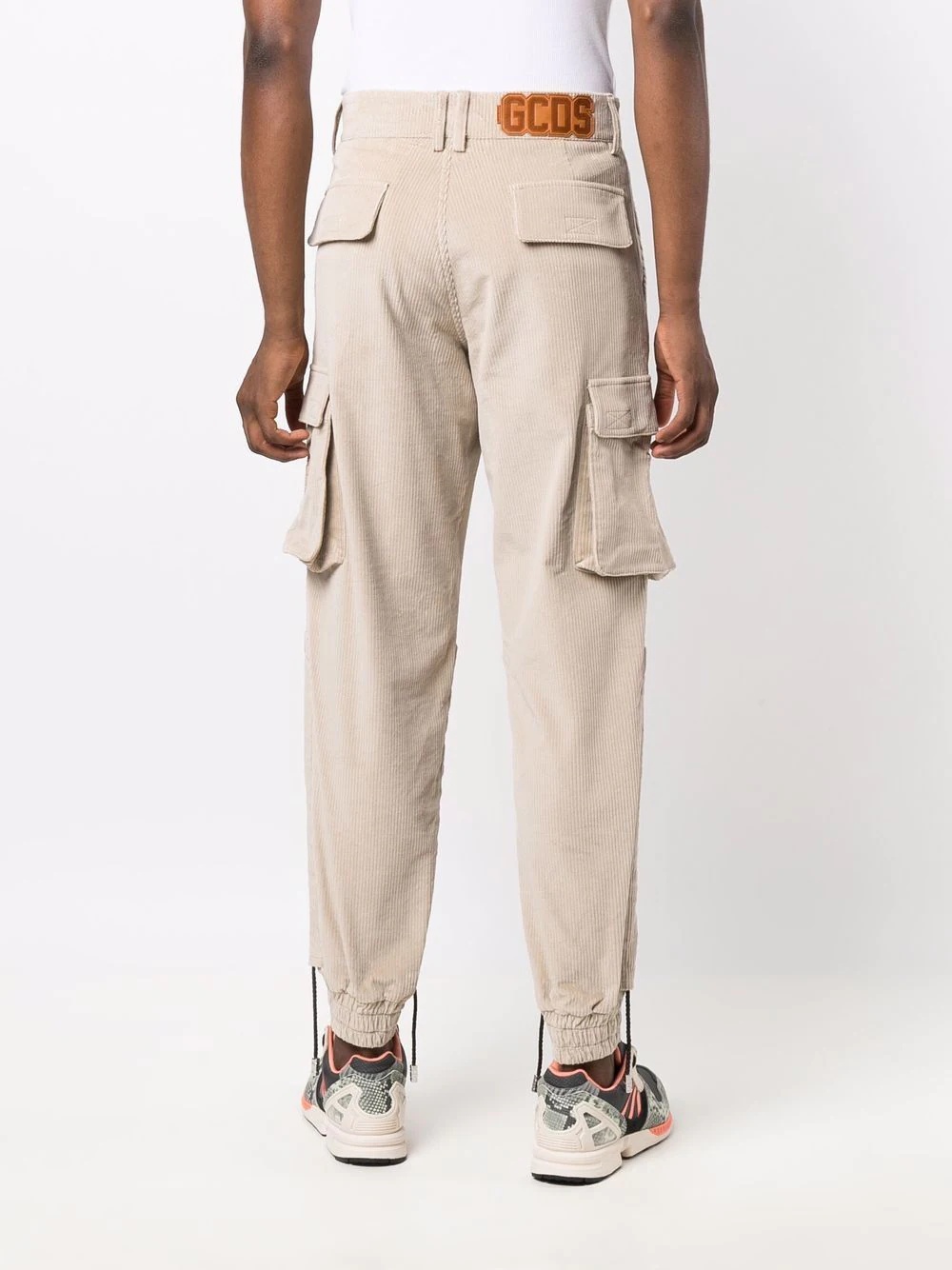 corduroy cargo trousers - 4