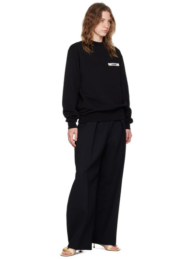 JACQUEMUS Black Les Classiques 'Le sweatshirt Gros Grain' Sweatshirt outlook