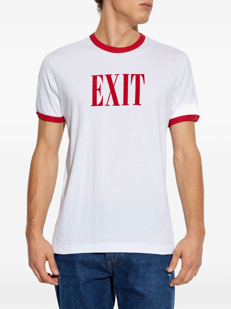 Exit-print ringer T-shirt 3