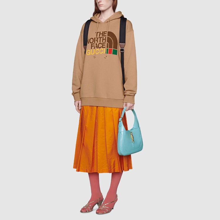 (WMNS) Gucci x The North Face Cotton Hoodie 'Brown' 615061-XJDBY-2597 - 2