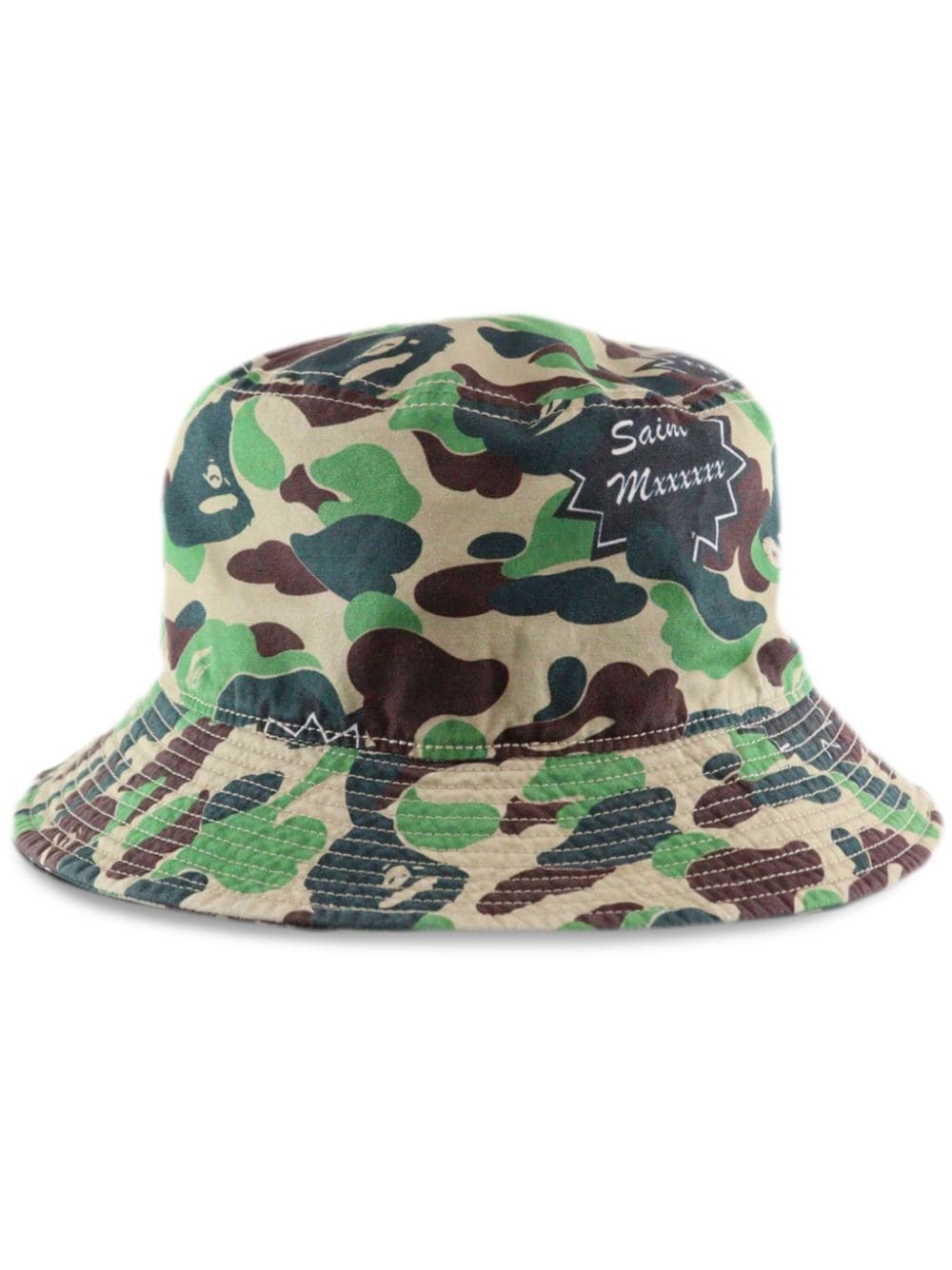 x A BATHING APE cotton bucket hat - 1