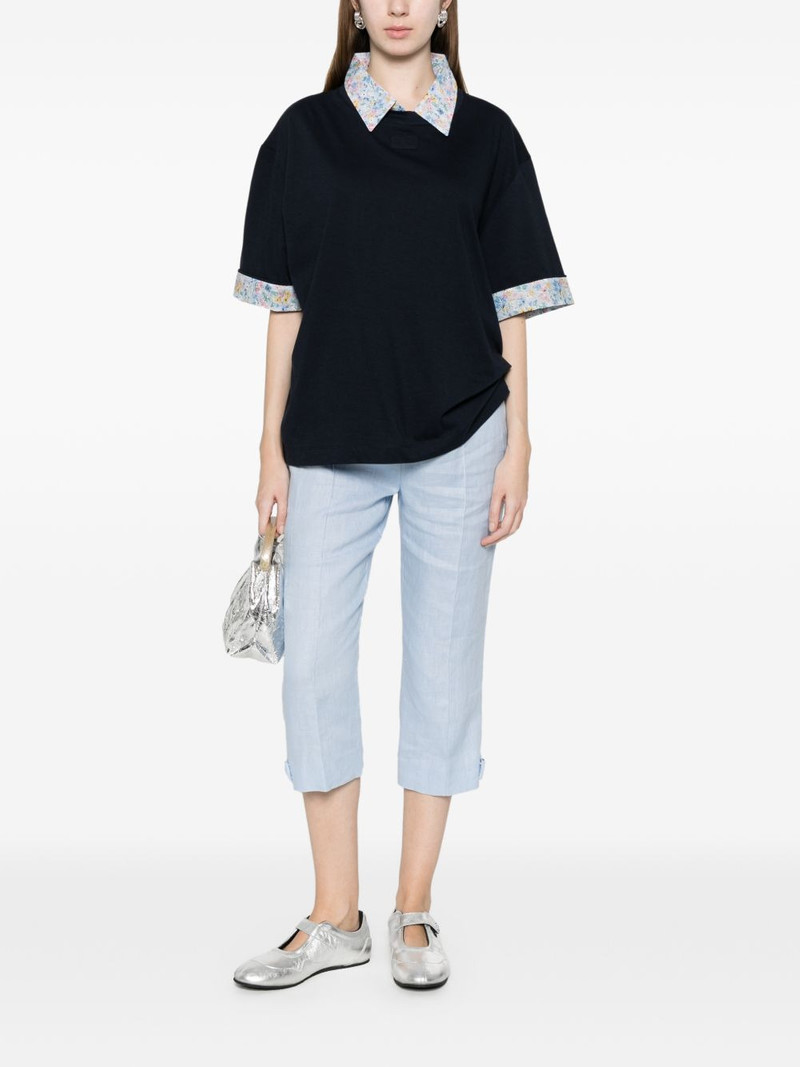 N°21 floral-collar T-shirt outlook