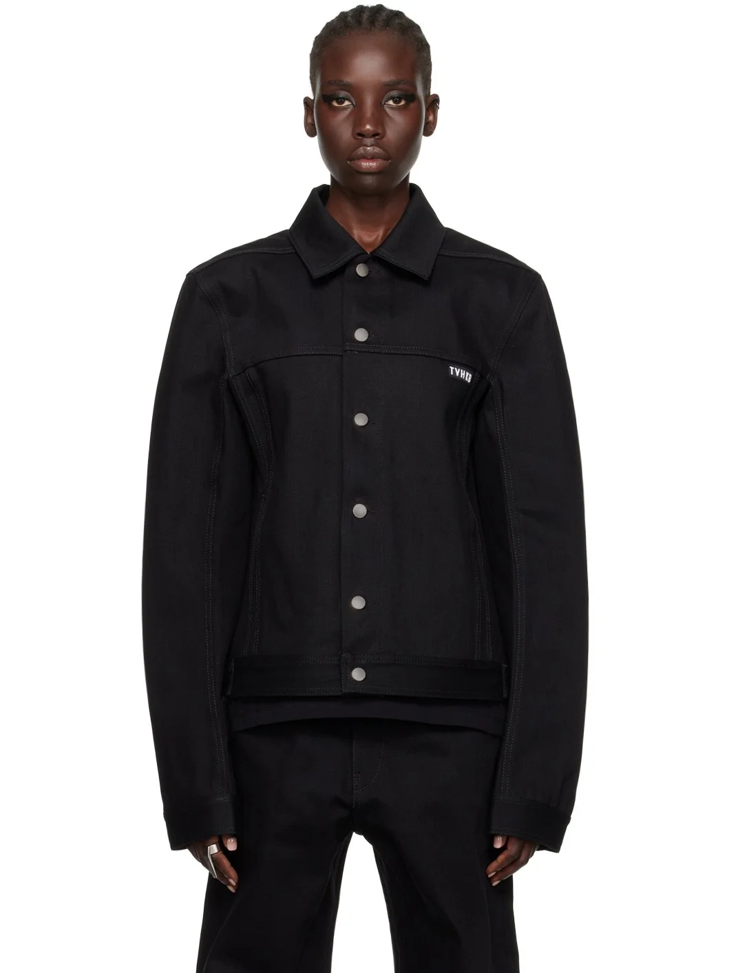 SSENSE Exclusive Black KEMBRA PFAHLER Edition Denim Jacket - 1