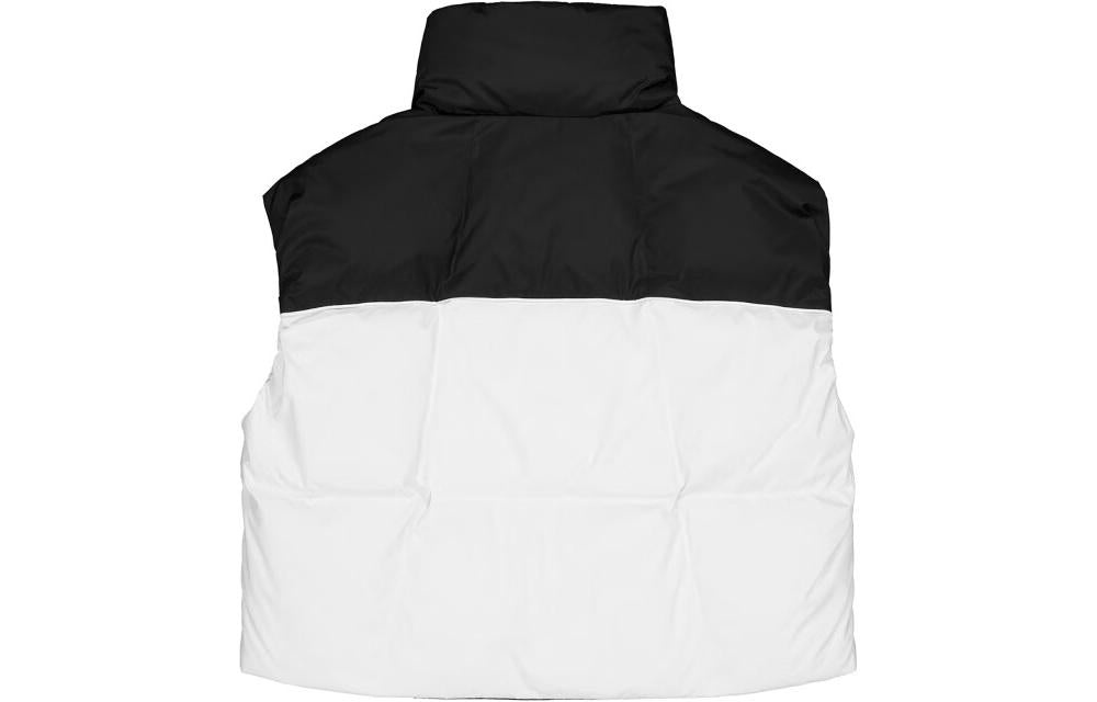 (WMNS) New Balance Windproof Down Vest 'White Black' NJD48022-MIX - 2