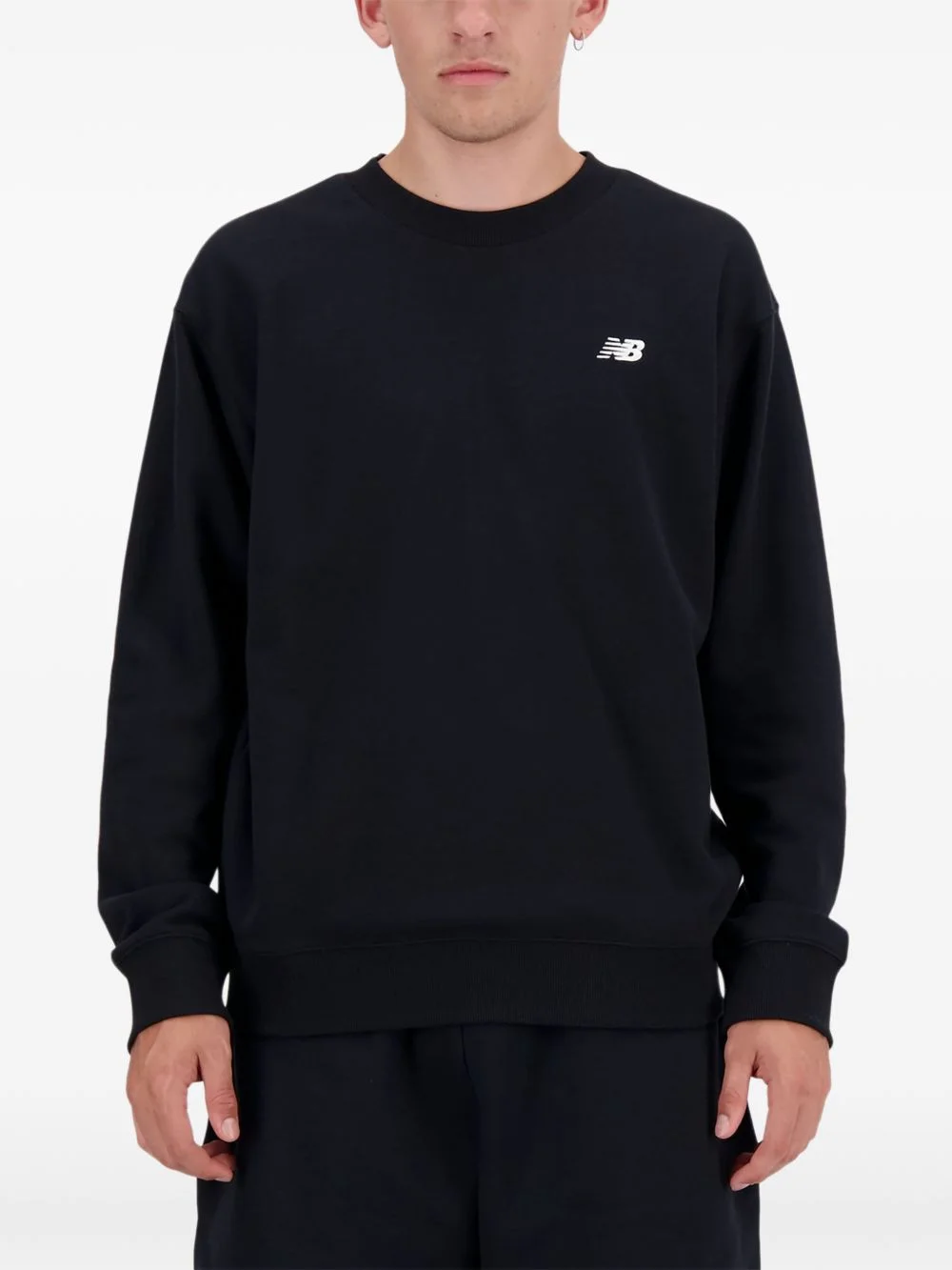 logo-detail crew-neck sweatshirt - 1
