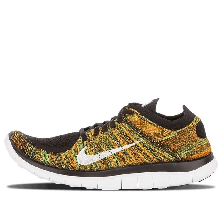 Nike Free 4.0 Flyknit 'Black Green Orange' 631053-006 - 1