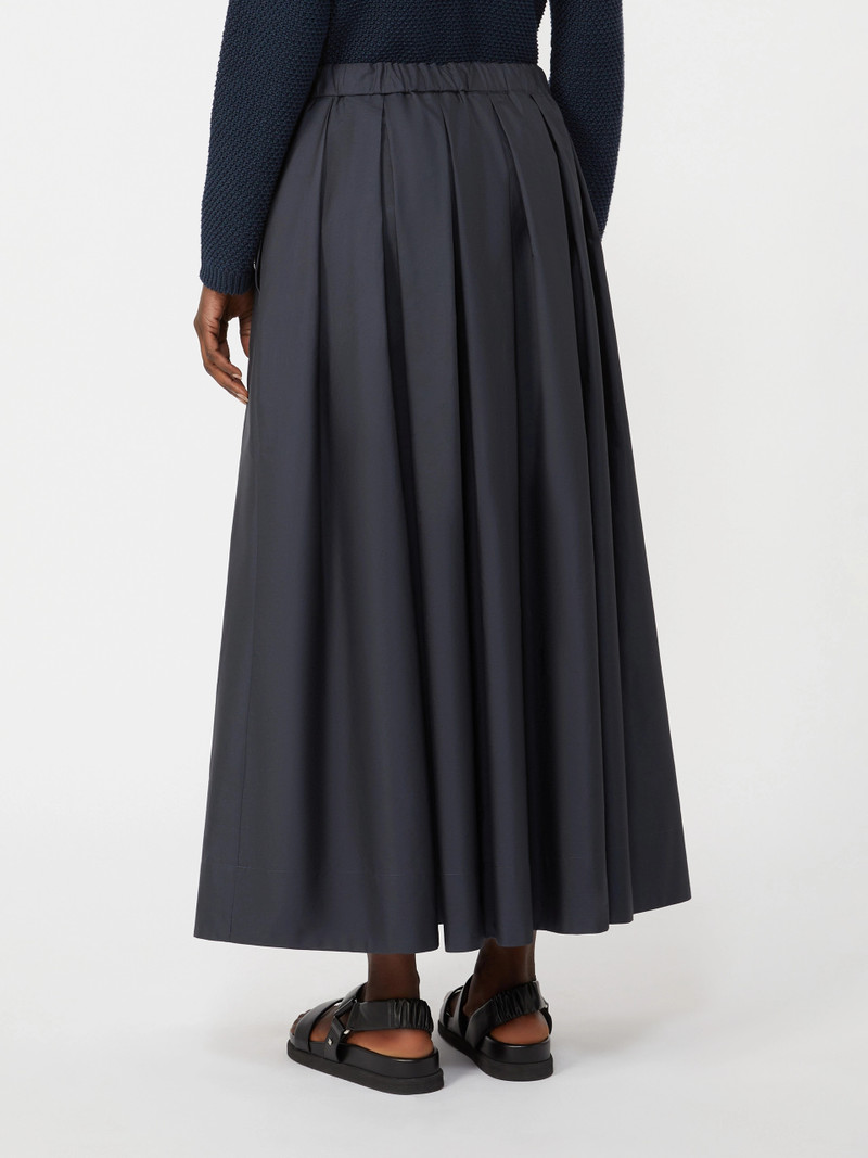 PINETA Cotton poplin skirt - ULTRAMARINE 4