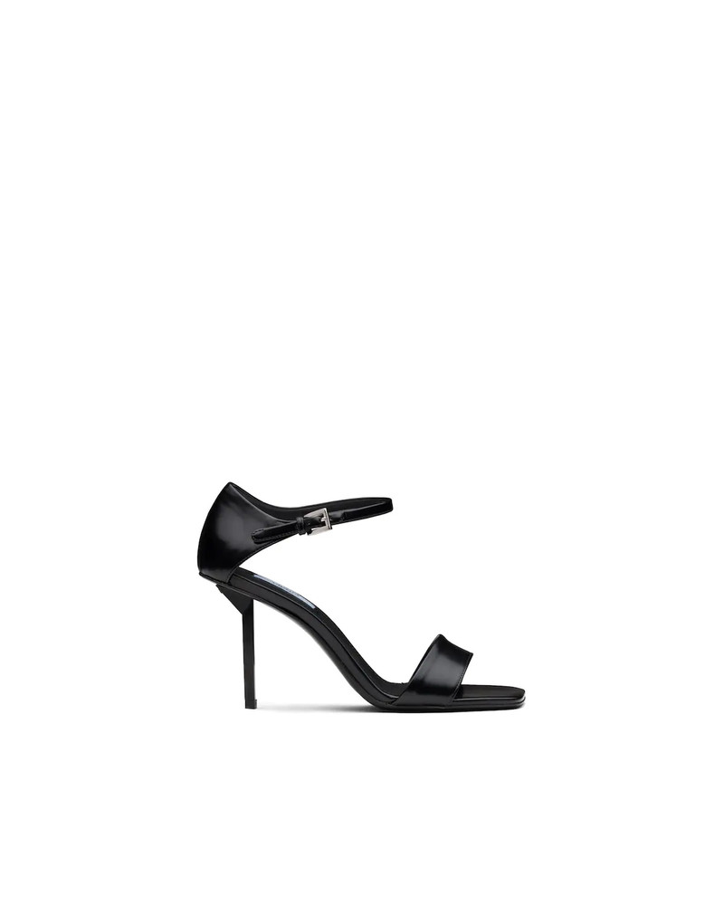 Prada Brushed leather sandals outlook