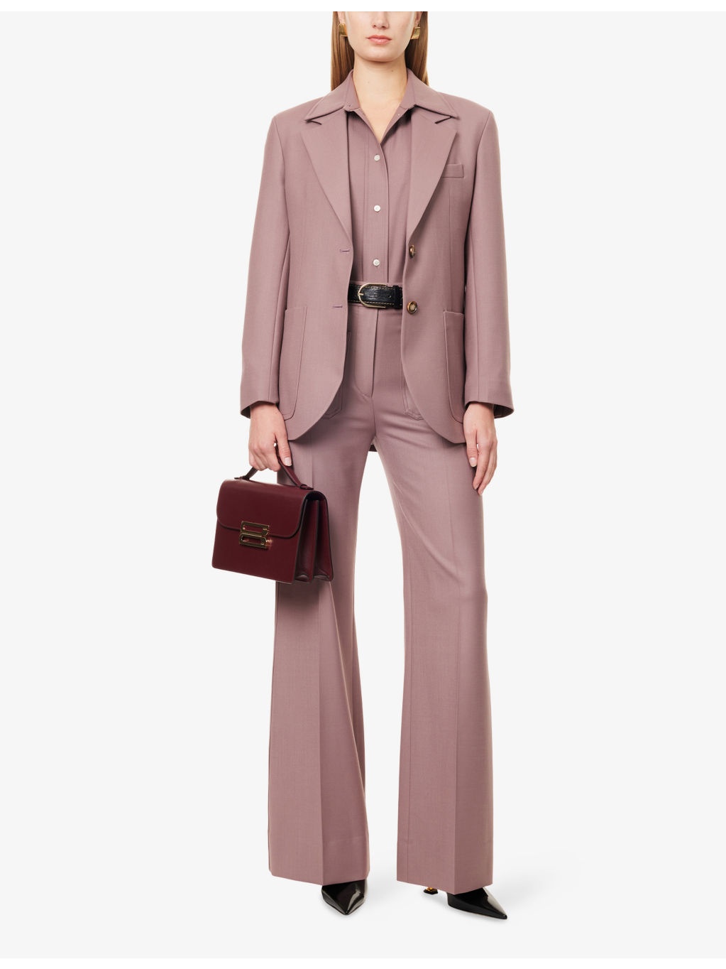 Single-Breasted Notch-Lapel Wool-Blend Blazer - 2
