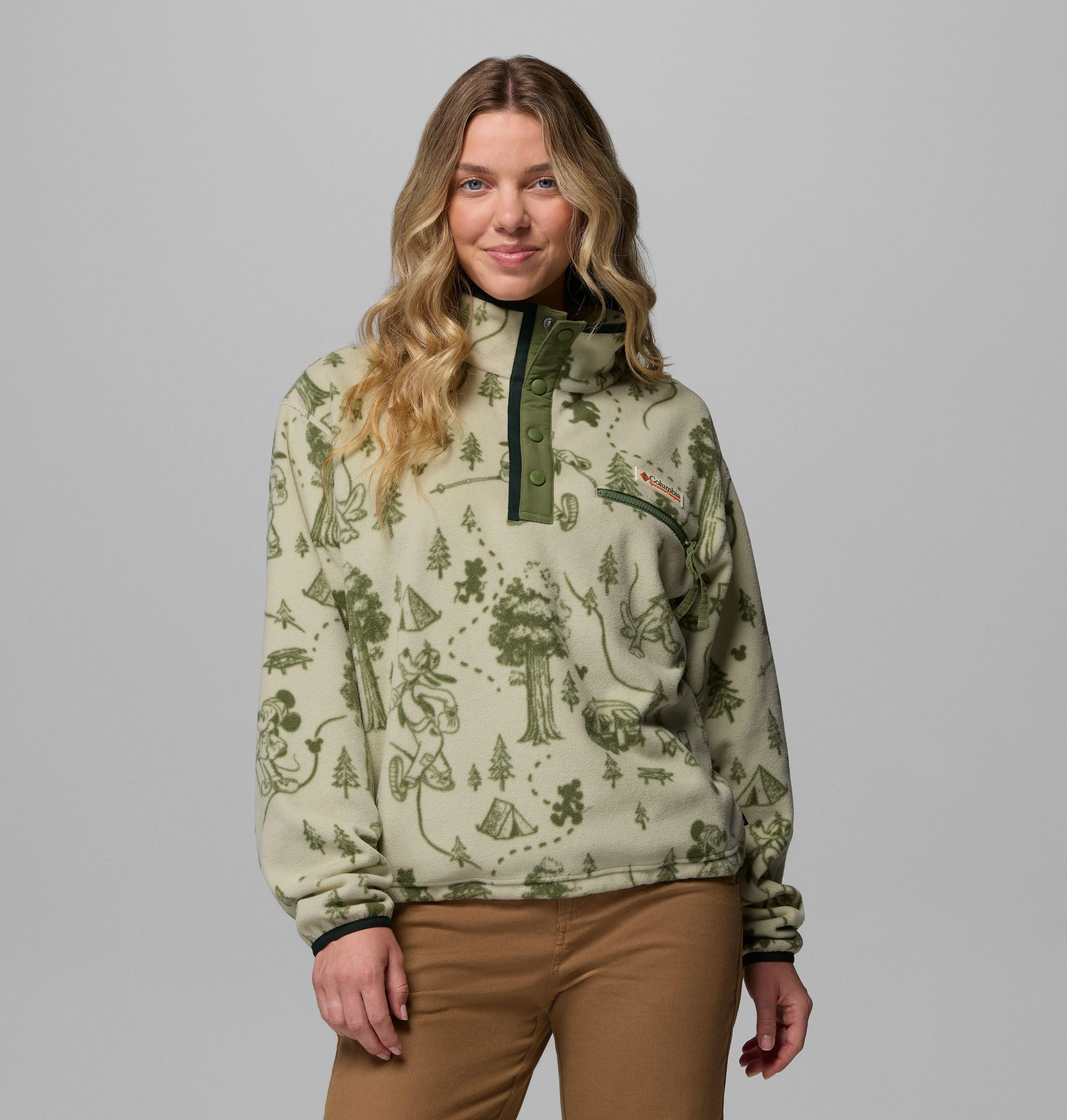 Women’s CSC x Disney Half Snap Fleece - 1