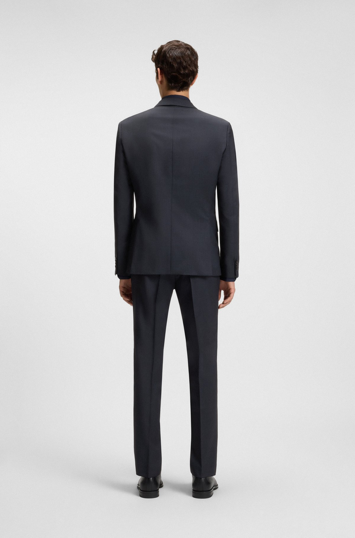 TWO-PIECE SLIM-FIT SUIT IN MICRO-PATTERNED WOOL - 3