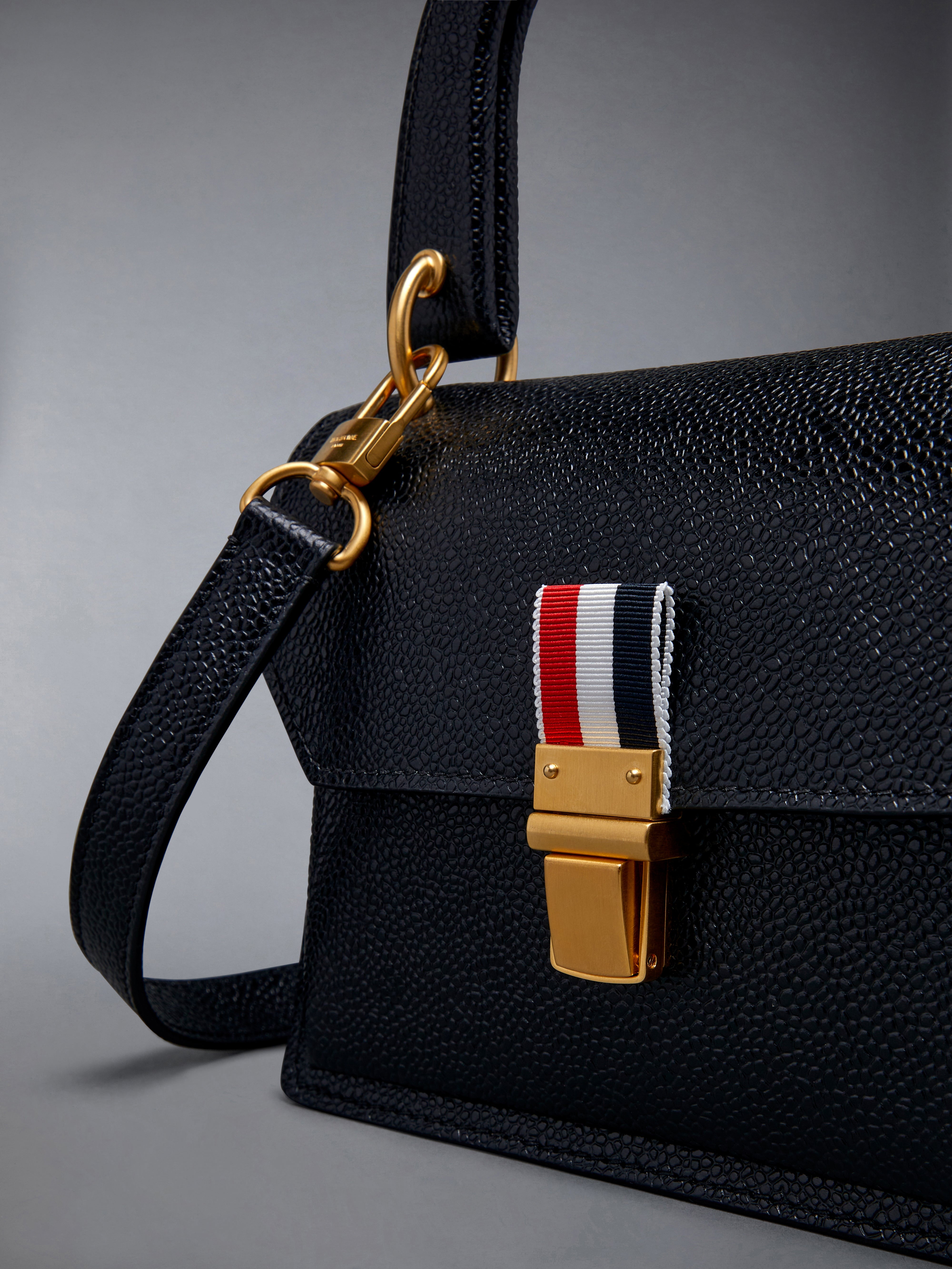 Pebble Grain Leather Mini School Bag - 5