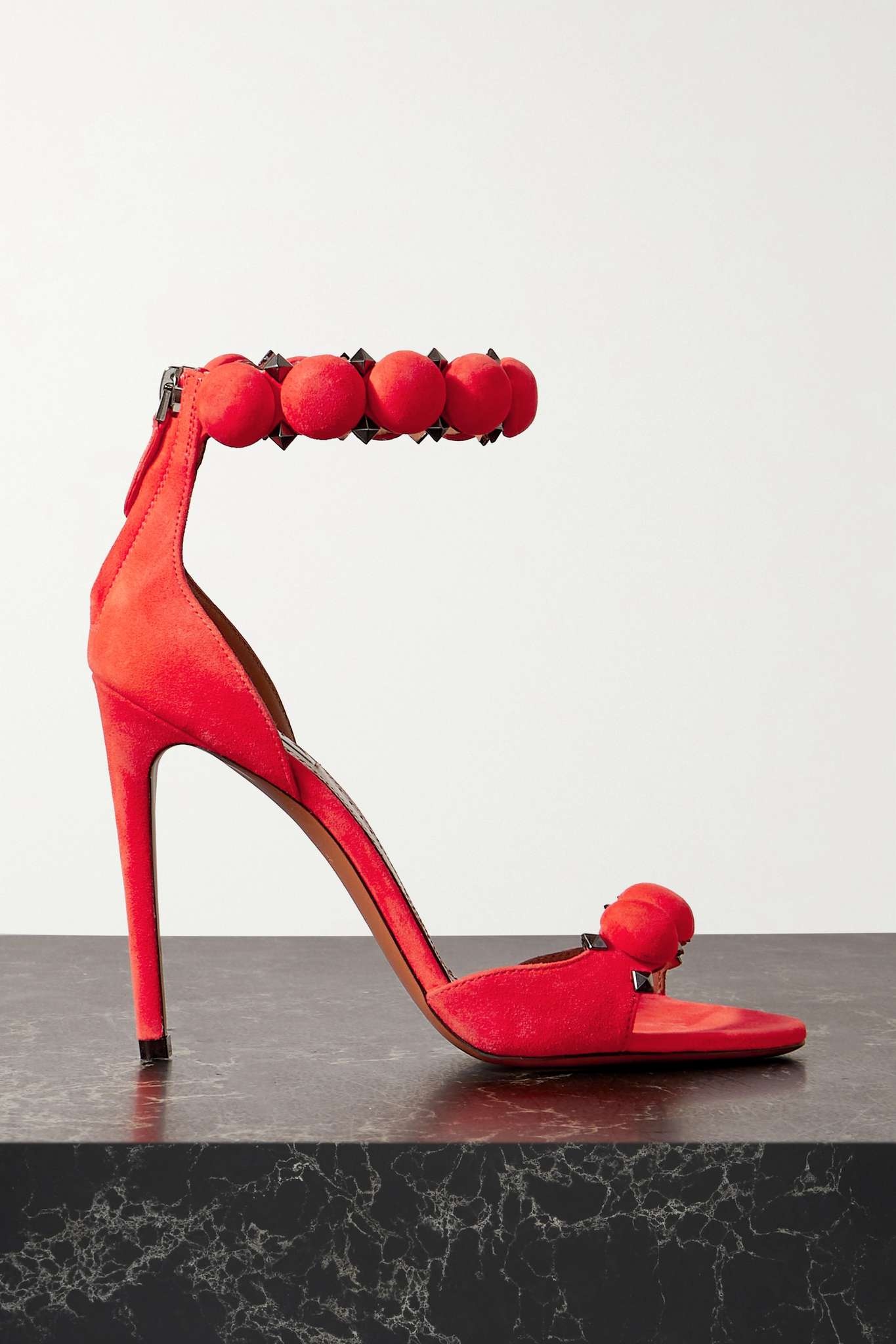 La Bombe 110 studded suede sandals - 1