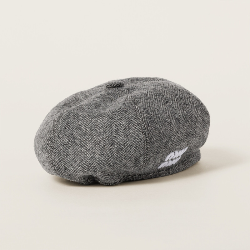 Wool chevron beret 3