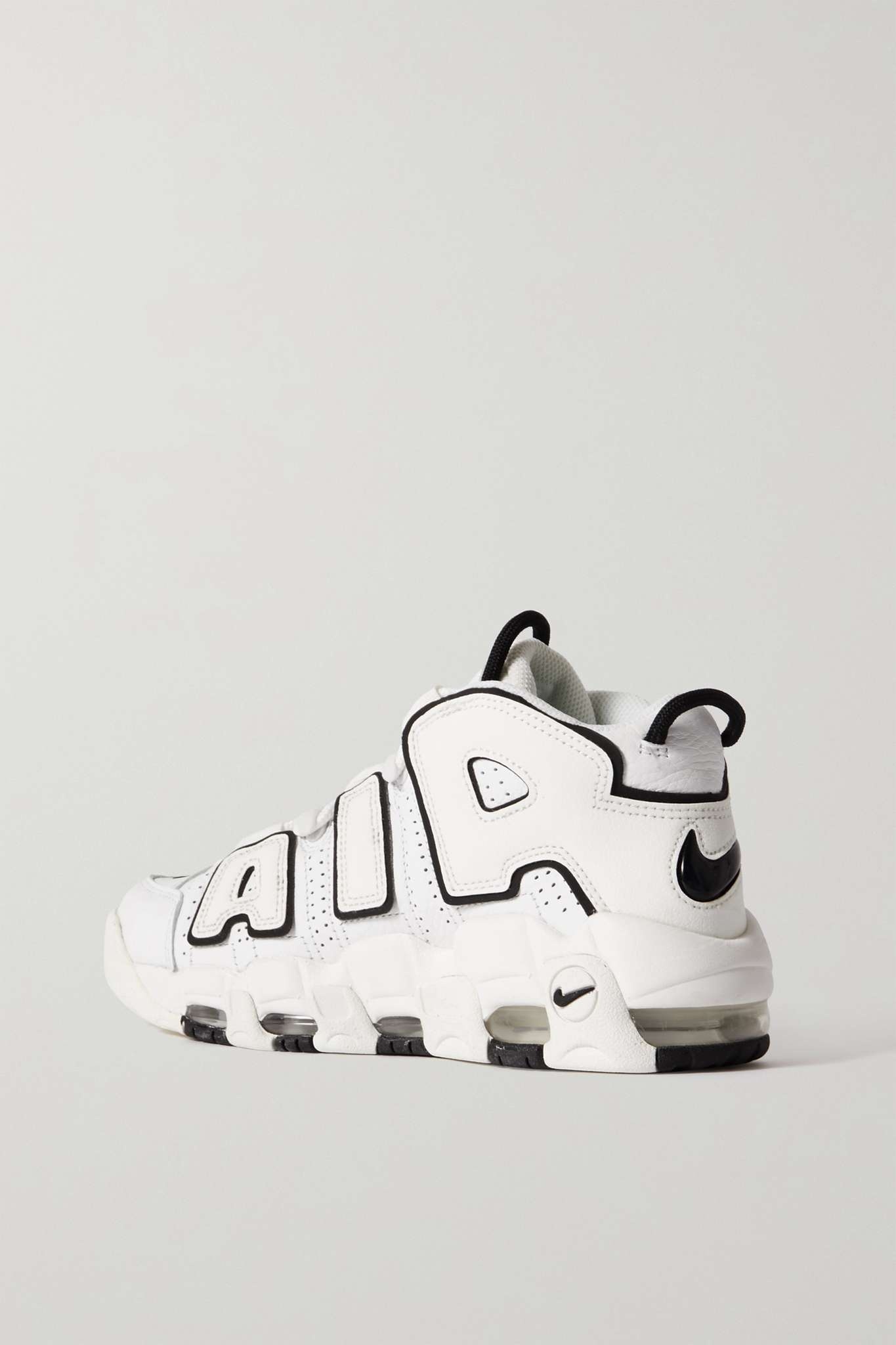 Air More Uptempo perforated leather high-top sneakers - 3