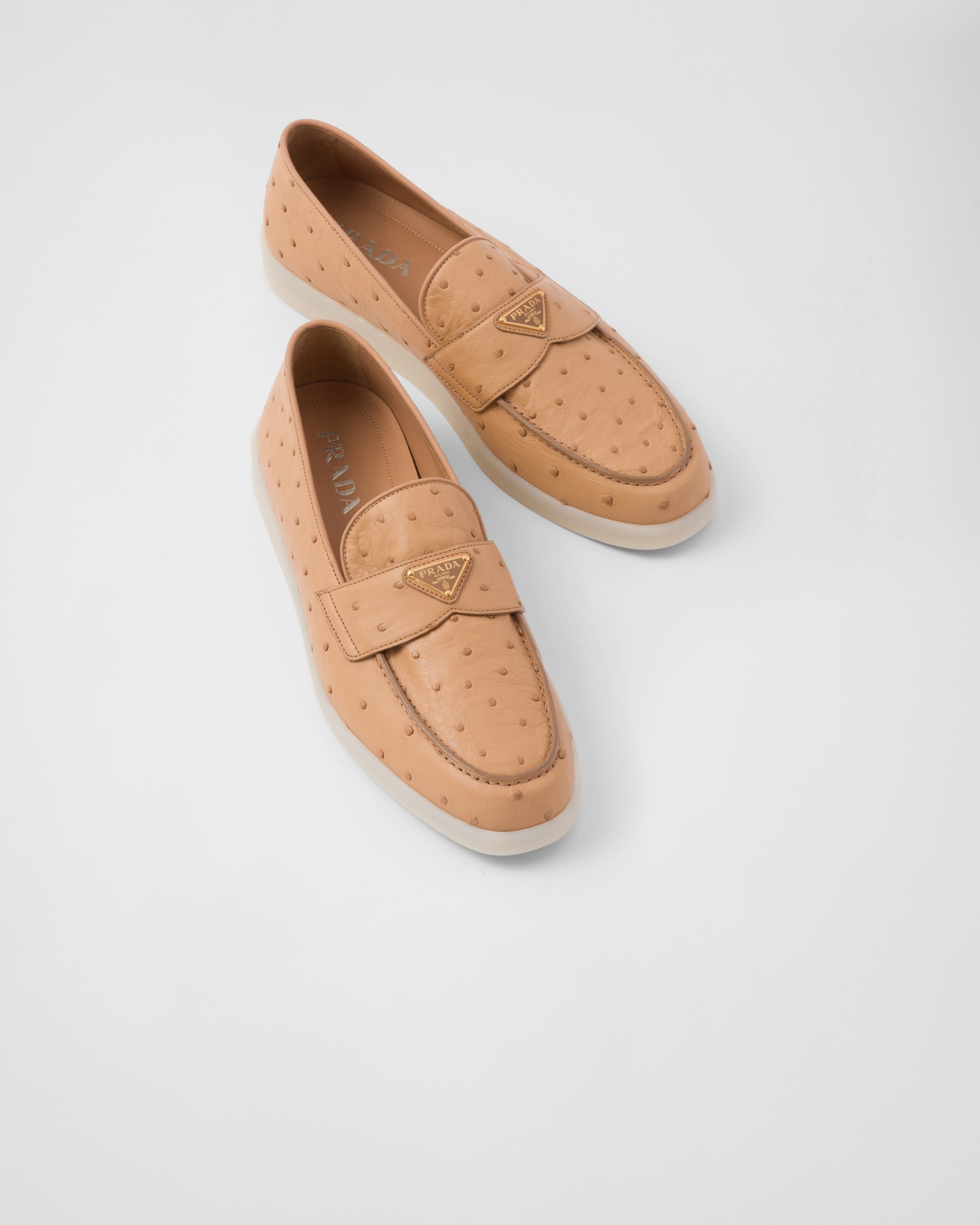 Ostrich leather loafers - 4