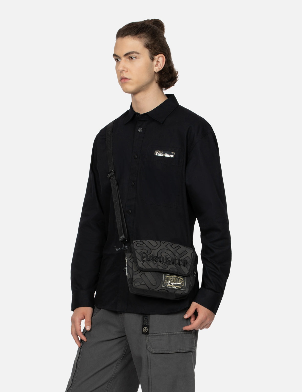 Allover Logo Jacquard Shoulder Bag - 5