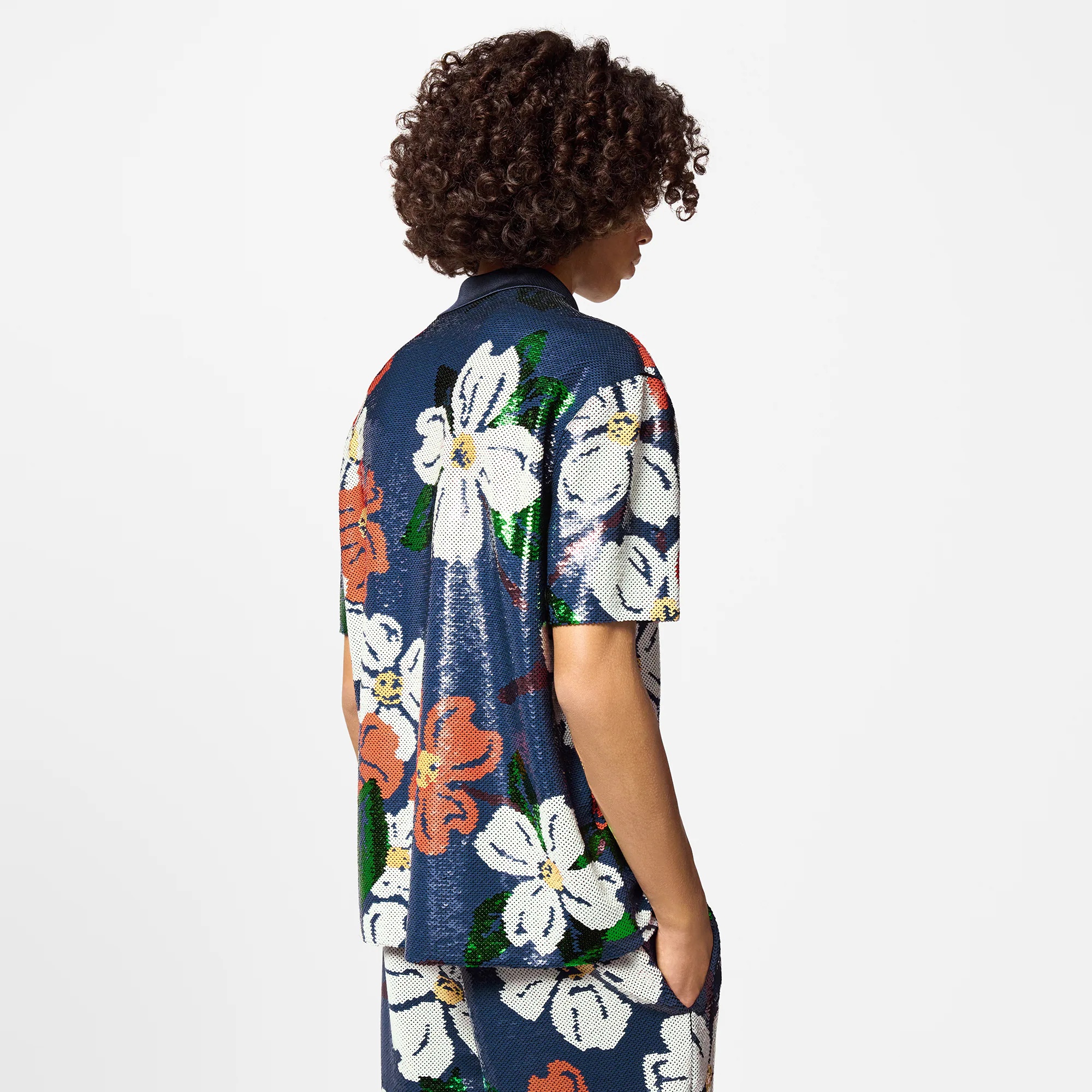 Sequin-Embroidered Short-Sleeved Shirt - 5
