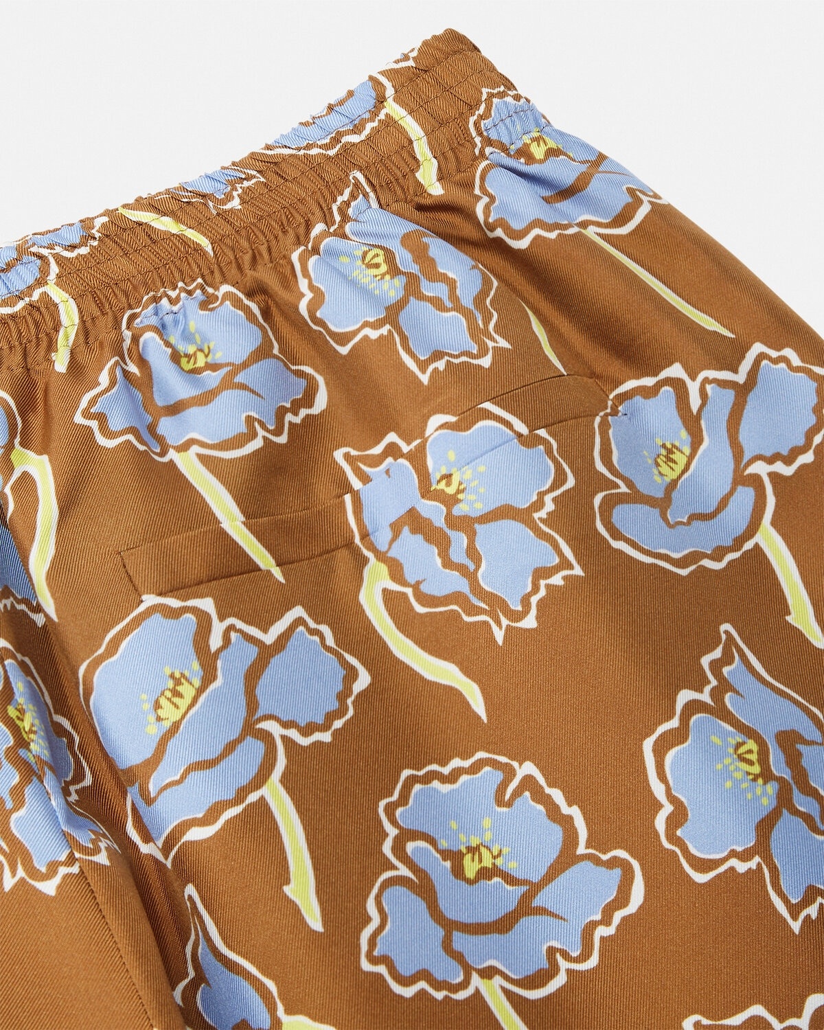 Poppies Foulard Silk Shorts - 5