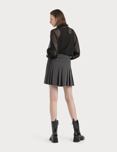 Helmut Lang Pleated Wrap Mini Skirt outlook