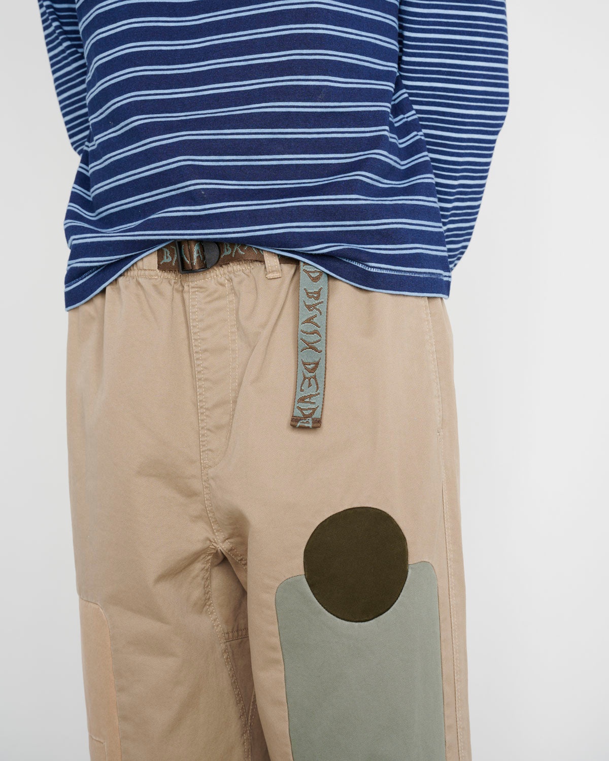 Twill Patchwork Climber Pant - Tan - 6