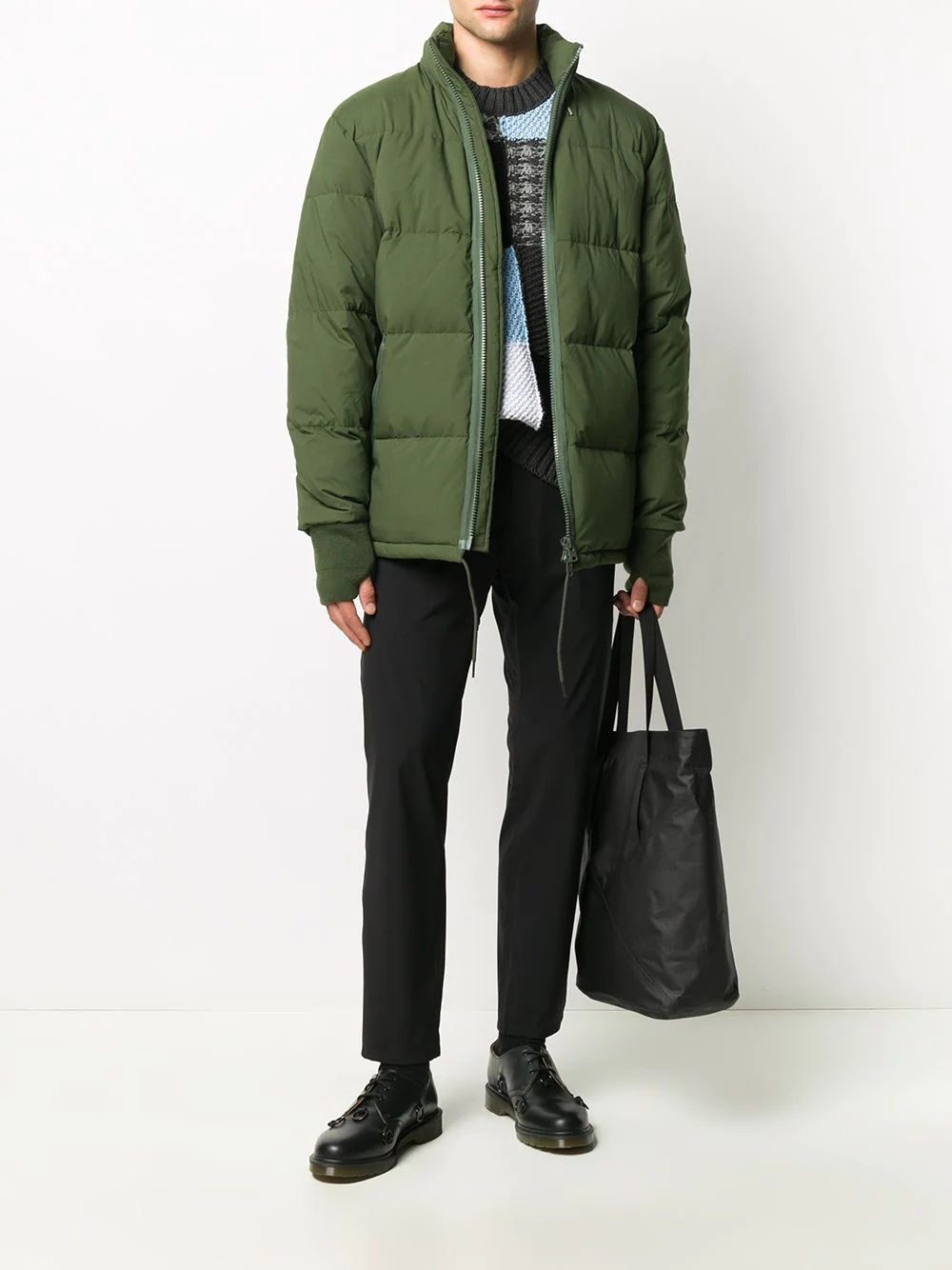 Tiger patch puffer jacket - 2