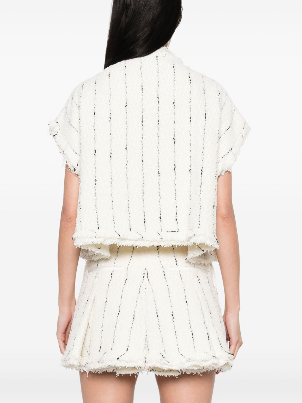 Sacai Women Tweed Vest - 5