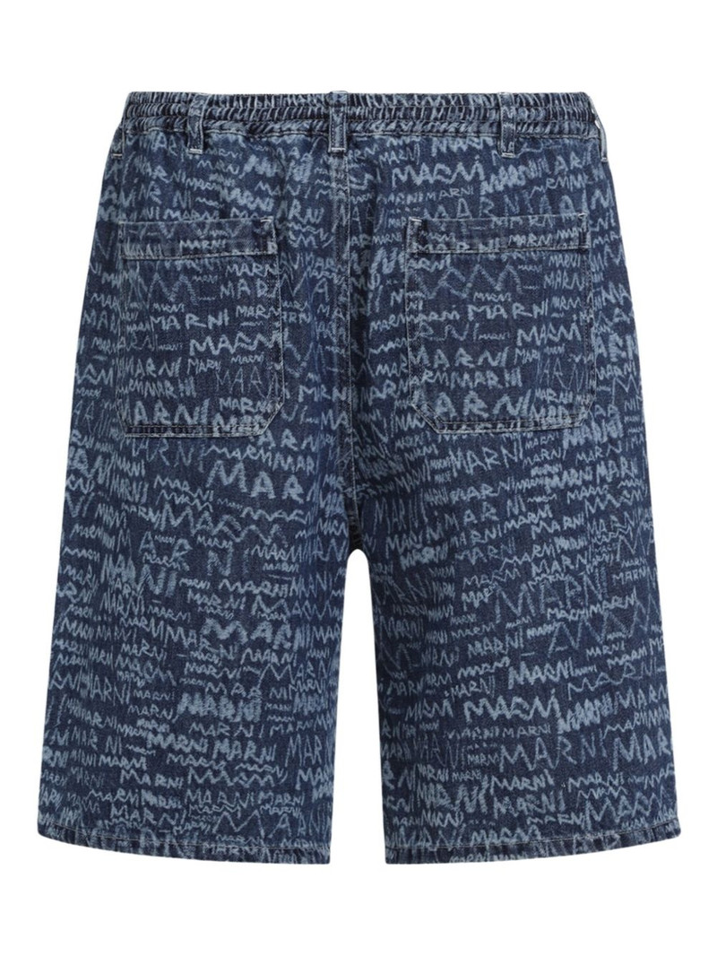 Marni logo-print shorts outlook