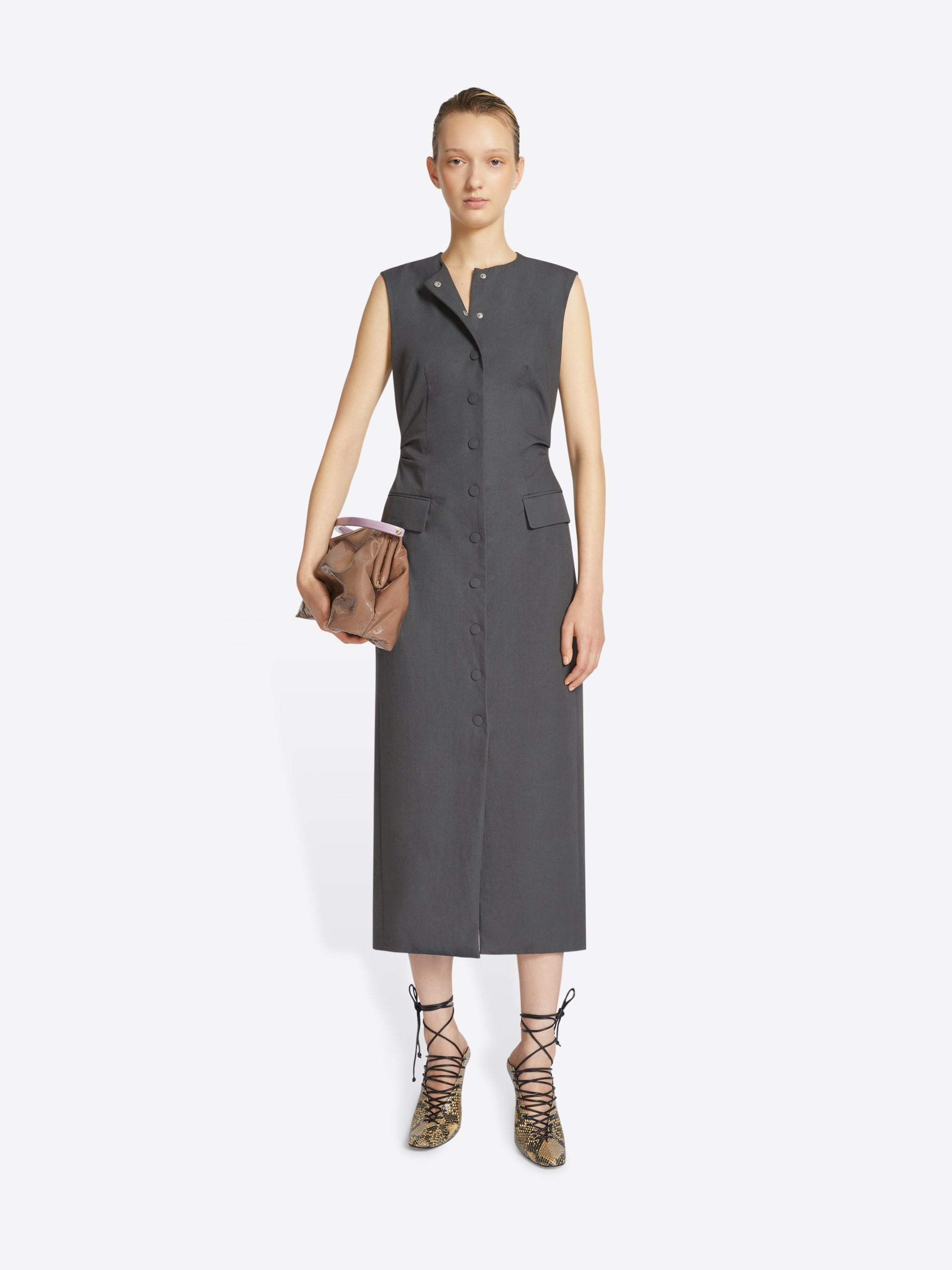 TAILORED MIDI DRESS - 2