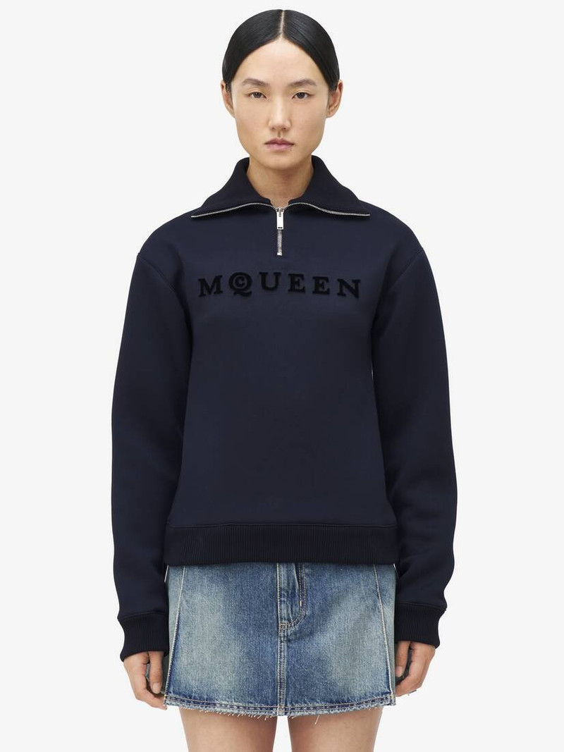 Alexander McQueen McQueen Logo Zip Sweatshirt outlook
