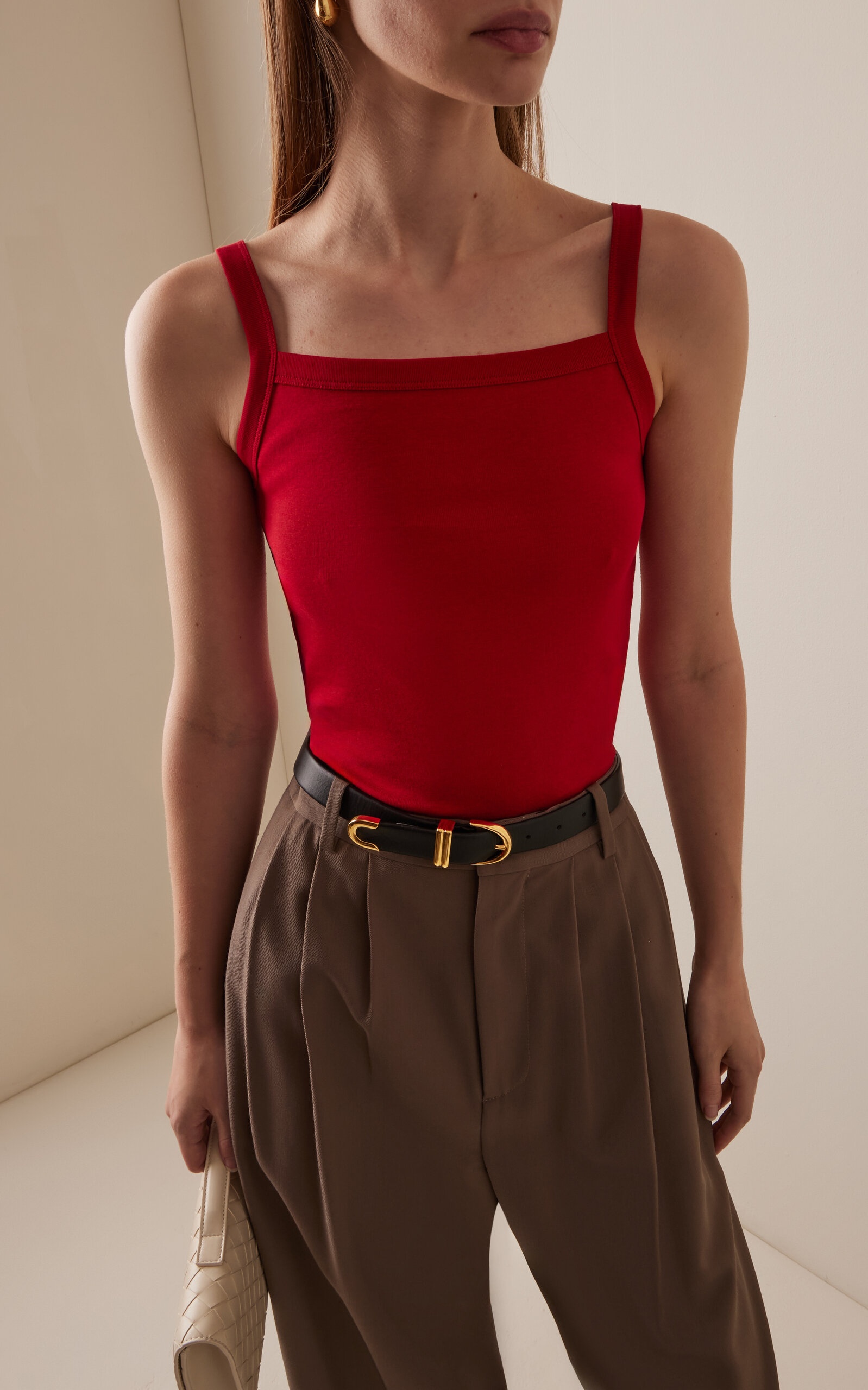 May Organic Cotton Camisole Top red - 2
