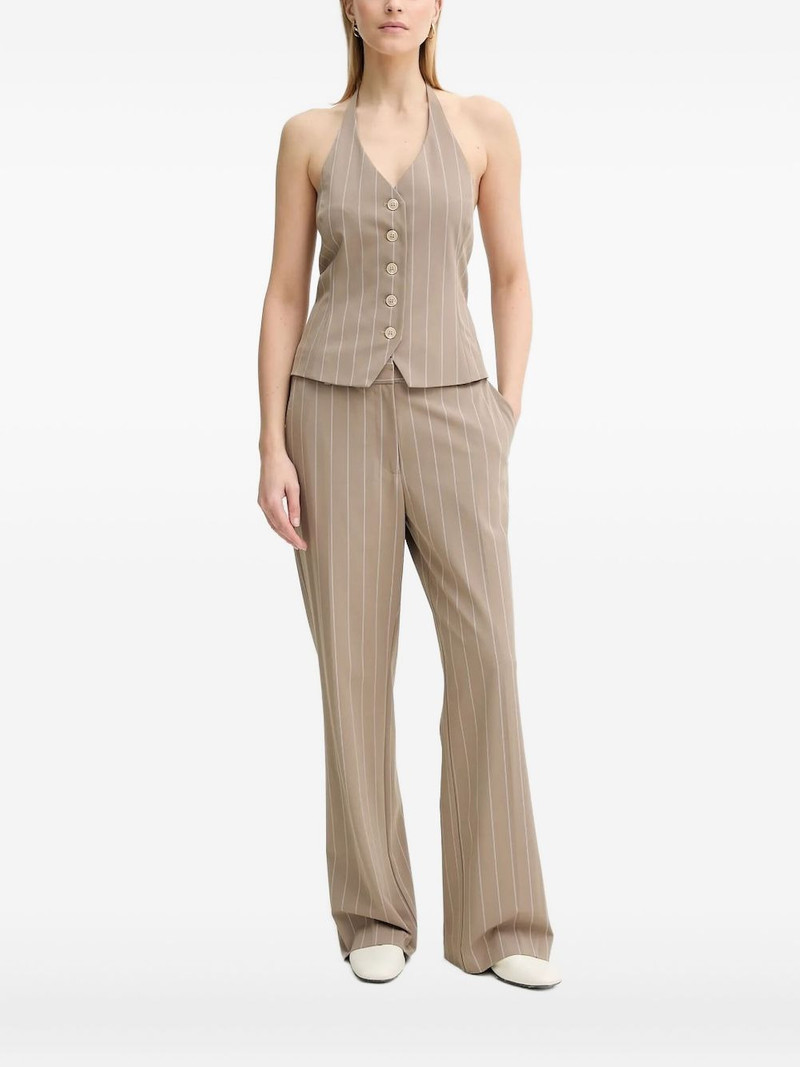 Saneem pinstriped halter-neck top 1