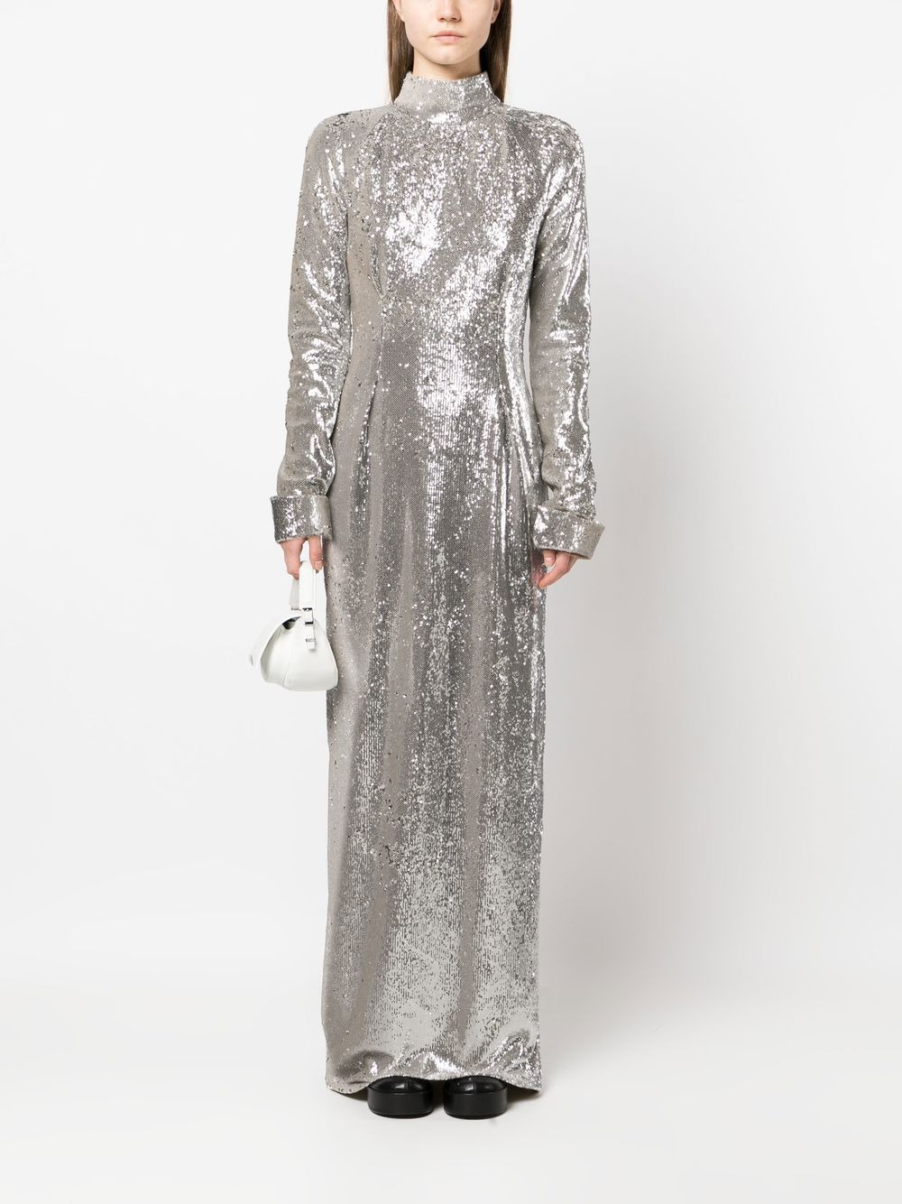 open-back sequin gown - 2