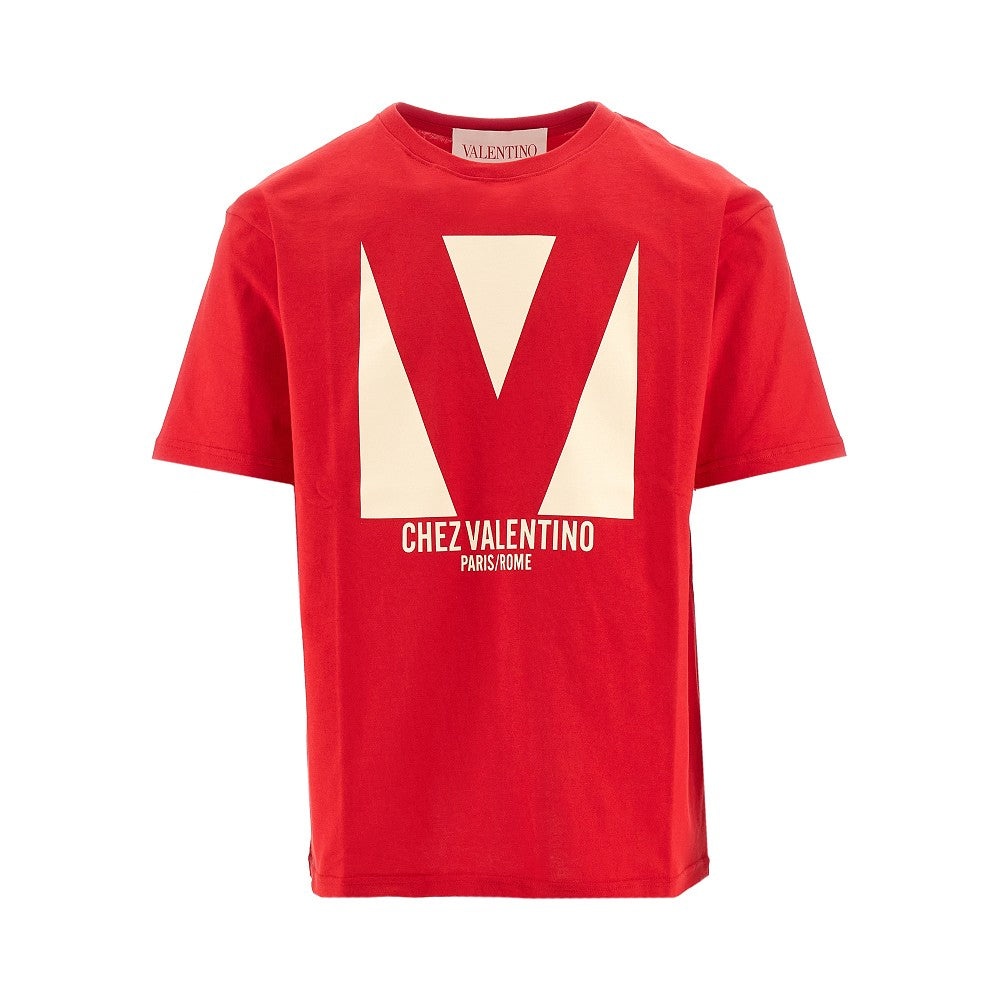 Tシャツ・カットソー VALENTINO FW25 Shirts (7B3AB7P25A6 001) VALENTINO GARAVANI - Chez Valentino T-shirt | Leam Roma