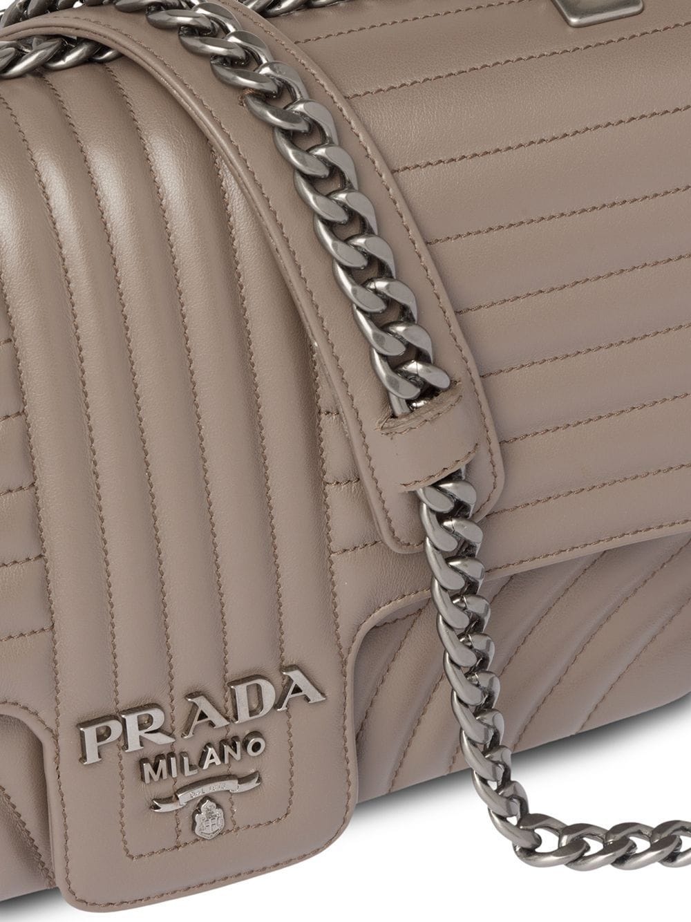 Prada Diagramme leather shoulder bag - 4