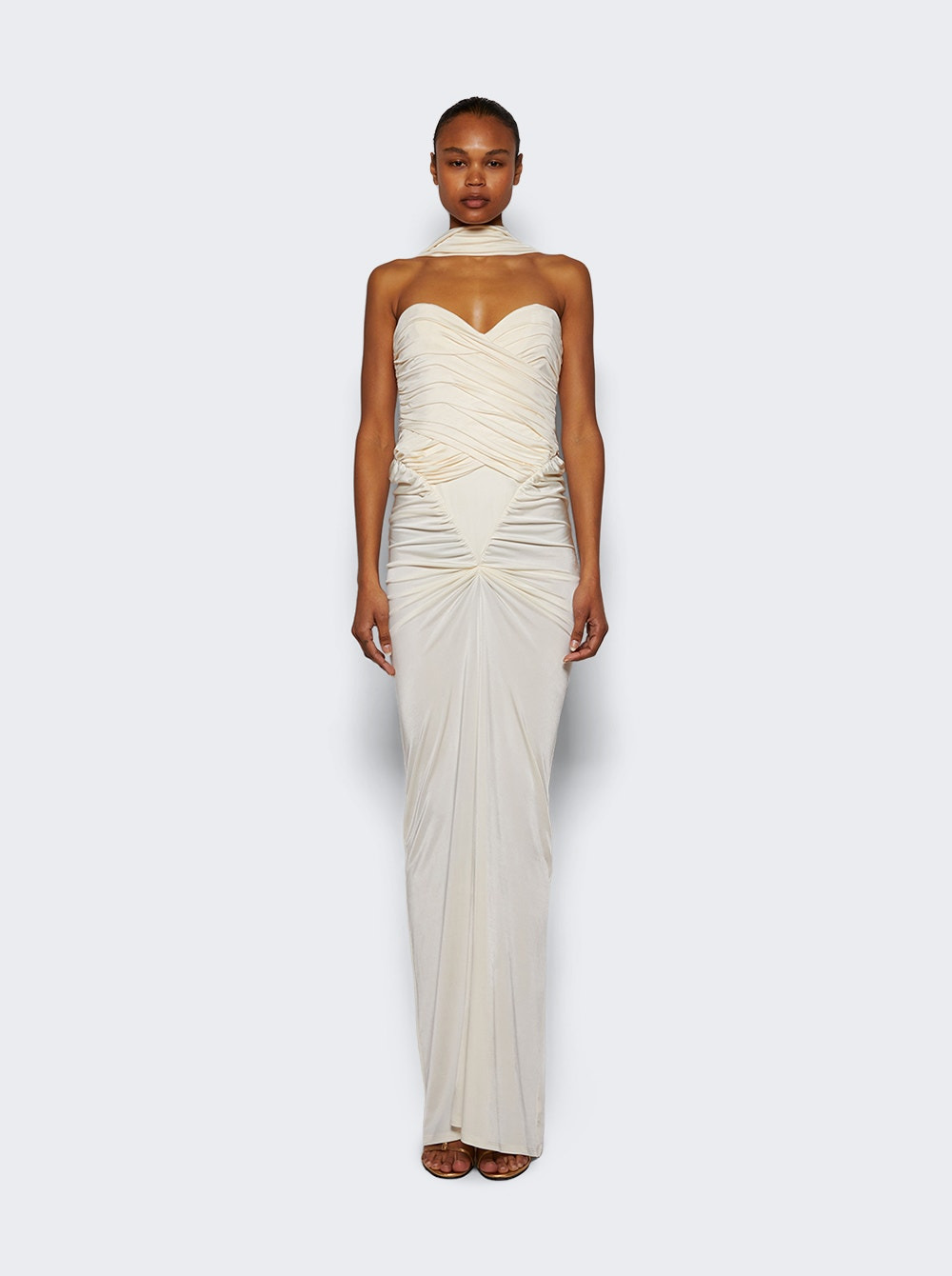 Samsara Ruched Jersey Dress Casablanca Lily - 2