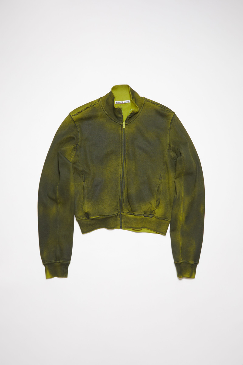 Dyed fleece jacket - Acid yellow - 1