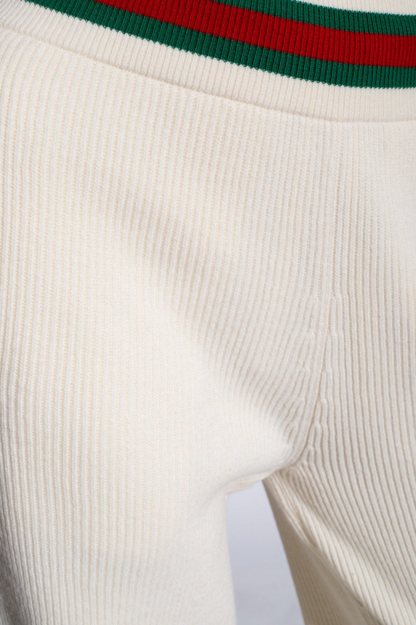 Gucci Web Rib Wool Trim Pant - 2