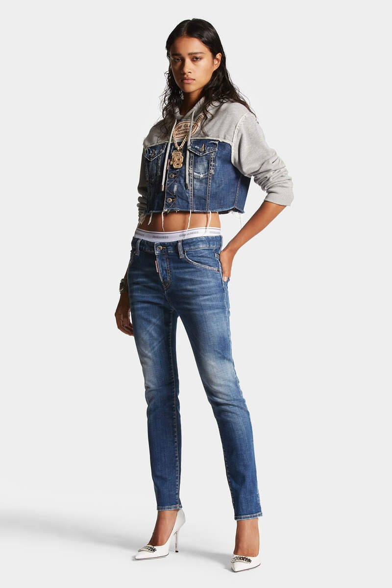MEDIUM CLEAN WASH COOL GIRL JEANS 3