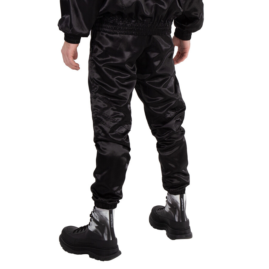 Etudes Black Tour Satin-Finish Trousers - 2