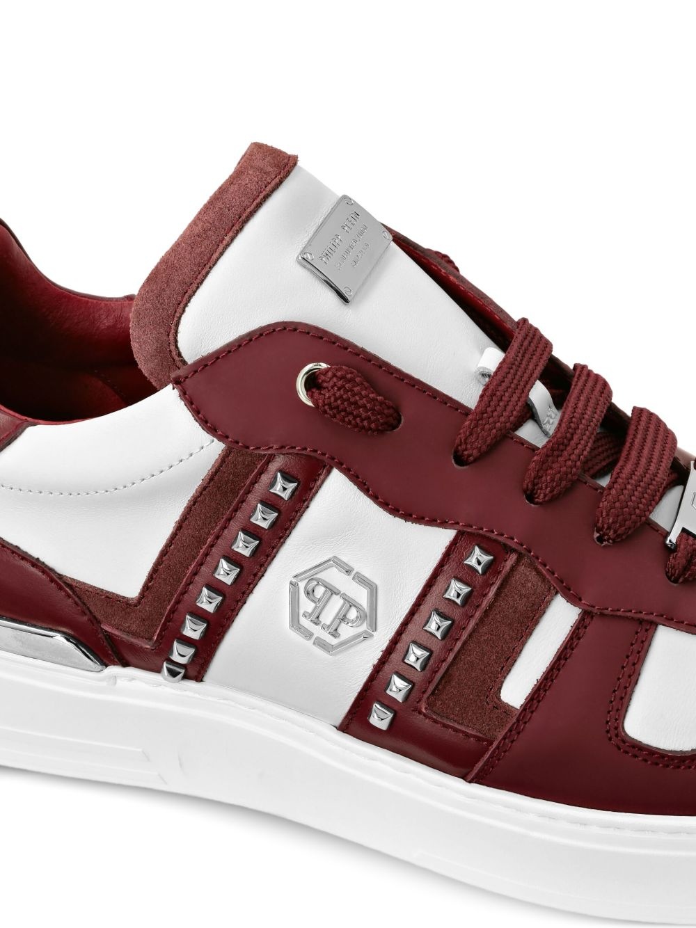 stud-embellished low-top sneakers - 4