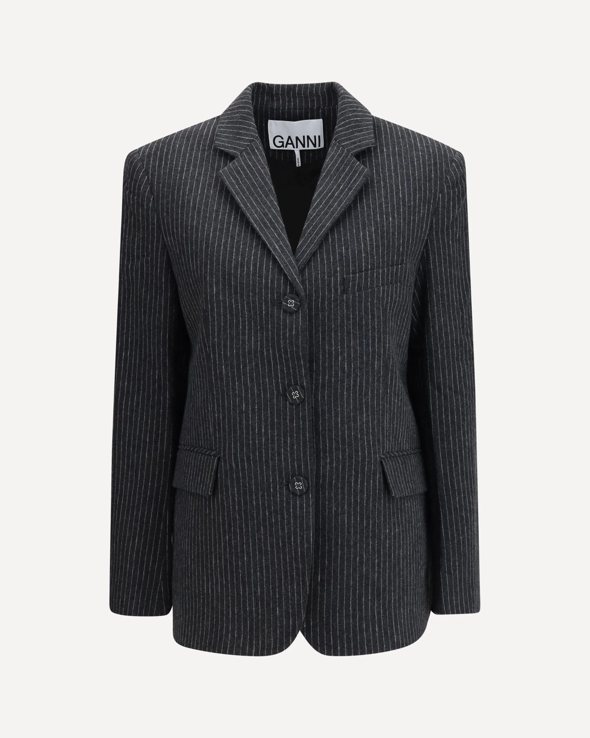 Pinstripe wool Blazer - 1