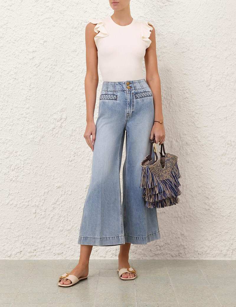 Zimmermann INDRA CROPPED FLARE JEAN outlook