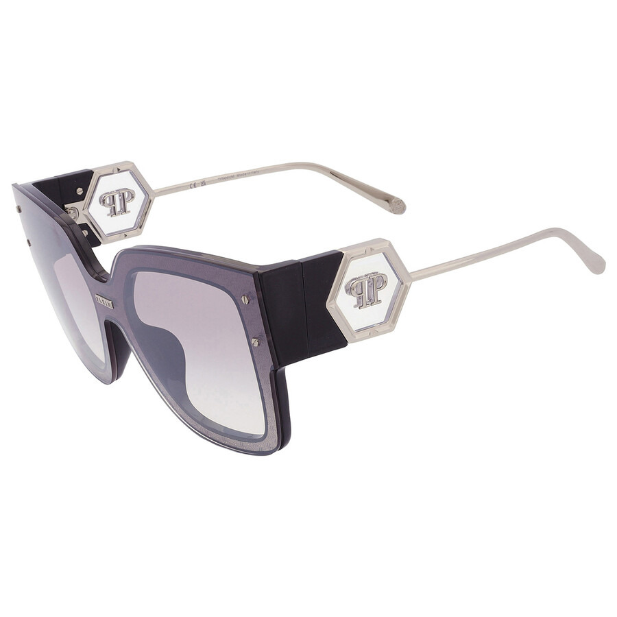 Philipp Plein Silver Mirror Square Ladies Sunglasses SPP041M Z42X 99 - 4