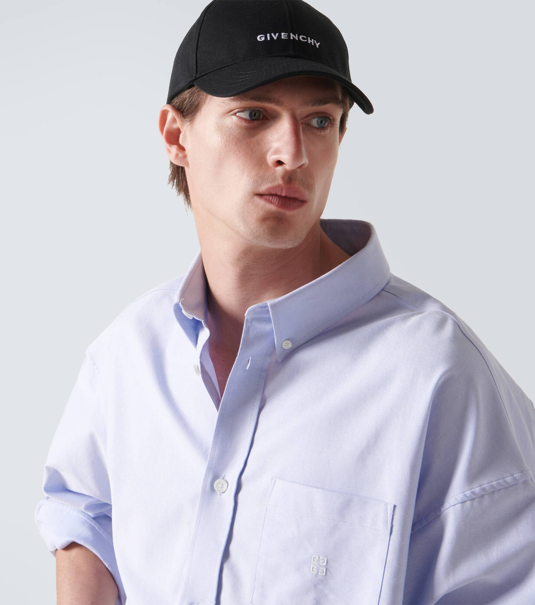 Cotton-blend logo cap - 3